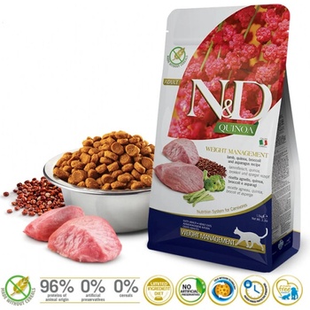 N&D Quinoa CAT Weight Management Lamb & Broccoli 5 kg