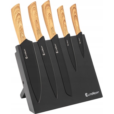 Sada nožů s magnetickou lištou Elitehoff Ceramic Knife 5 ks