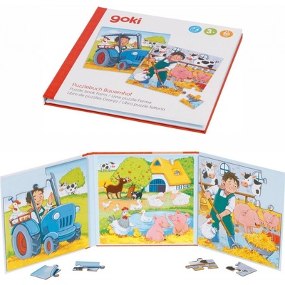 GOKI Magnetická kniha Statek 2x20 dílků