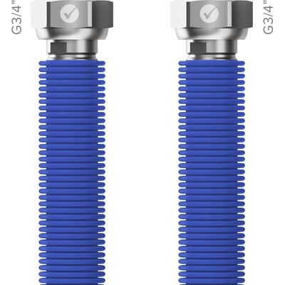 MERABELL hadica voda EN10380 rozťahovacia modrá Aqua Flexi G3/4"- G3/4" - 300/600 mm