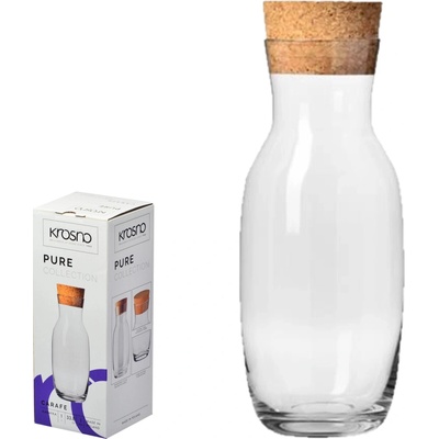 Karafa s přírodním korkem Pure 1 l Krosno