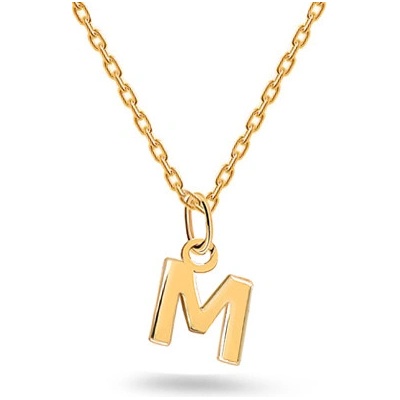iZlato Forever Minimalistický přívěsek písmeno M IZ24456M