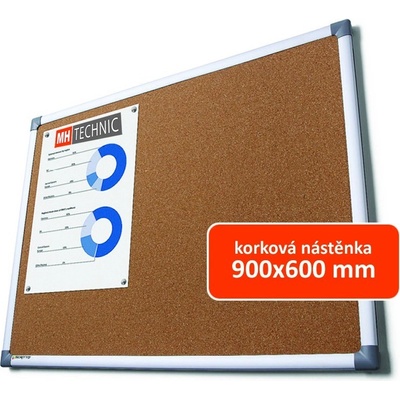 Jansen Display Korková nástěnka 900 x 600 mm