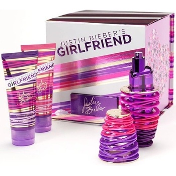 Justin Bieber Girlfriend EDP 100 ml + 100 ml telové mlieko + 100 ml sprchové mlieko darčeková sada