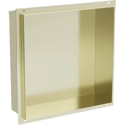 Mexen X-Wall-NR вградена полица без фланец 30 x 30 см, златна четкана - 1951303010 (1951303010)