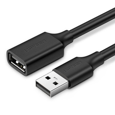UGREEN Адаптер Ugreen US103, USB 2.0 Extension кабел, 1.5m, черен (UG10315)