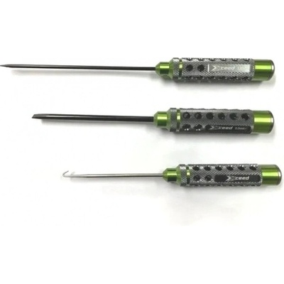 XCEED Sada šroubováků: ploché 3,0x150mm;5,0x120 mm a háček 3 ks HSS typ