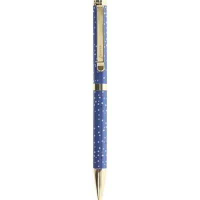 FILOFAX Химикалка, 1, 0 мм, златен клипс, син корпус, FILOFAX "Indigo", черна FX-132766 (FX-132766)
