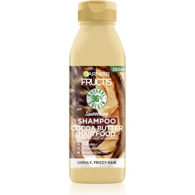 Garnier Fructis Cocoa Butter Hair Food изправящ шампоан за непокорна коса 350ml