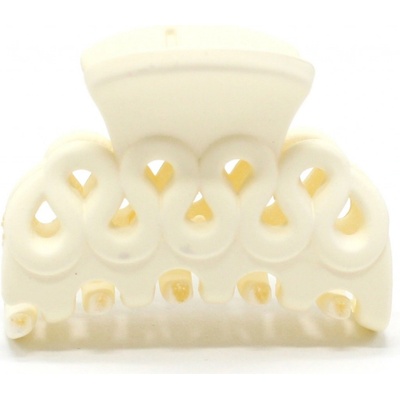 Menší matný skřipec na vlasy Barva: béžová – Zboží Mobilmania