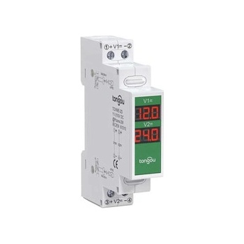 Hadex voltmetr na DIN lištu TOVME-2D 11-310VDC 2x