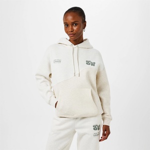 Jack Wills Суичър Jack Wills Women's JW Splice Hoodie - Oat Marl