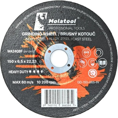 Molatool Brusný kotouč 150 × 6,5 × 22,2 mm GD-150-065-IN