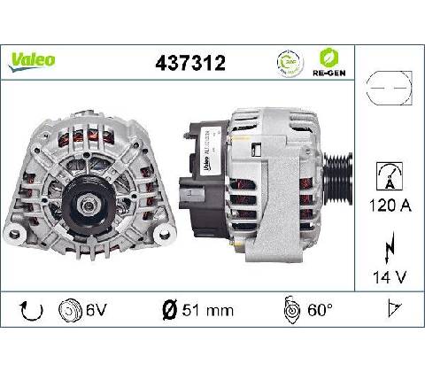 Generátor VALEO 437312