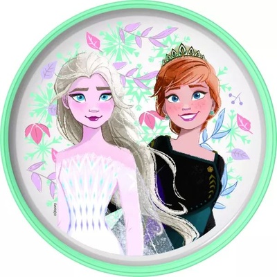 QX Замръзналото кралство: Пластмасова чиния с неплъзгаща основа (674742)