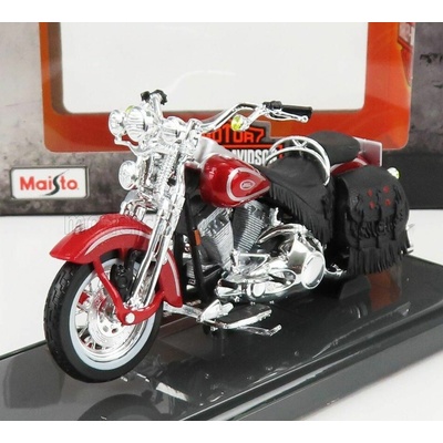 MAISTO HARLEY DAVIDSON FLSTS HERITAGE SPRINGER 1999 - RED 1:18