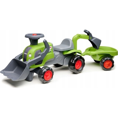 FALK Traktor CLAAS s vlekem bagrem a lžící