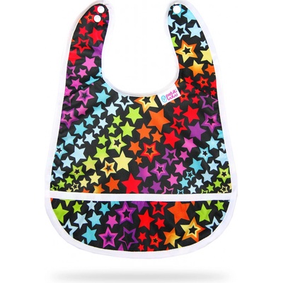 Petit Lulu Nepromokavý bryndák PUL Duhové hvězdy