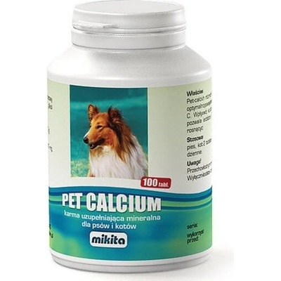 Mikita Pet Calcium - vápník s vitamínem C a hořčíkem 100 tbl