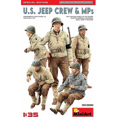 Miniart U.S. Jeep Crew & MPs. Special Edition 1:35