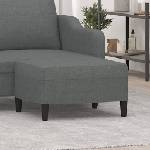 vidaXL Табуретка, Тъмносив, 70x55x41 см, Плат (349304)