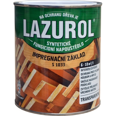 LAZUROL impregnačný základ S1033 číry, 750 ml