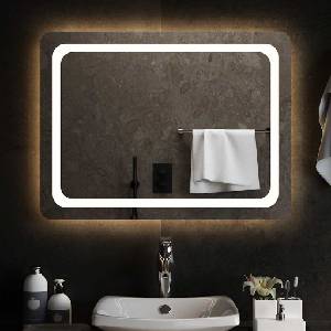 vidaXL LED огледало за баня, 80x60 см (151787)