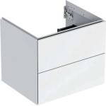 Geberit ONE - Шкаф за мивка 59x50x47 cm, 2 чекмеджета, гланцово бяло 505.261. 00.1 (505.261.00.1)