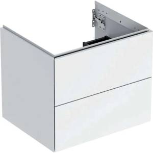 Geberit ONE - Шкаф за мивка 59x50x47 cm, 2 чекмеджета, гланцово бяло 505.261. 00.1 (505.261.00.1)