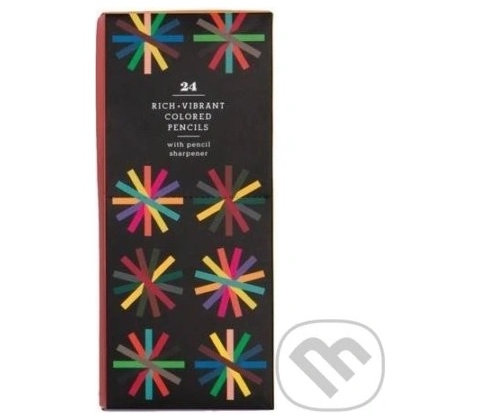24pc Colored Pencil Set with Sharpener Galison