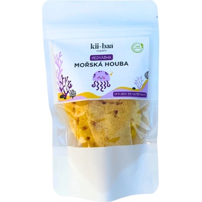 kii-baa® organic Natural Sponge Wash натурална морска гъба за баня за бебета 8-10 cm