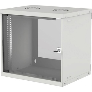 LANDE SOHO Комуникационен шкаф LANDE SOHO 12U / 19`` / 535x400x572 mm / 80 kg / Сив / Стъклена врата
