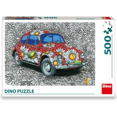 Dino Lakovaný VW Beetle 500 dielov