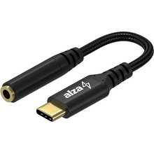 AlzaPower USB-C (M) to 3.5mm Jack (F) 0.1m, černá APW-ADTC3J01B