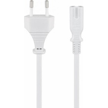 goobay Kabel síťový 2pinový, CEE 7/16(M) - IEC320 C7, 1,5m, bílý (51326) - 19.92.0052