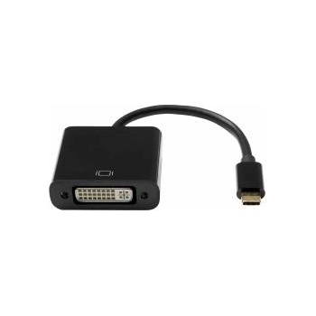 ProXtend USB-C (M) to DVI-I 24+5 (F) Adapter, Black 10CM