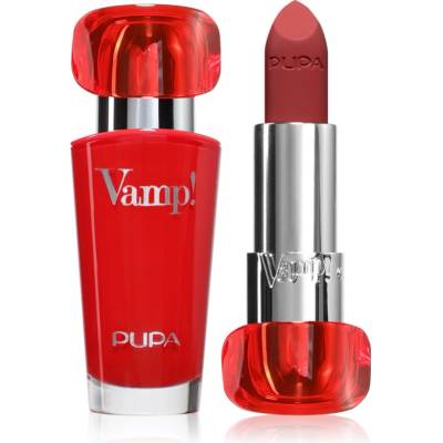 PUPA Vamp! Luminous Lipstick червило за плътни устни цвят 301 Intense Red 3.5 гр