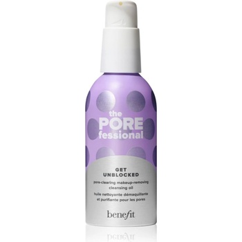 Benefit Cosmetics The POREfessional Get Unblocked почистващо и премахващо грима масло за изглаждане на кожата и минимизиране на порите 147ml