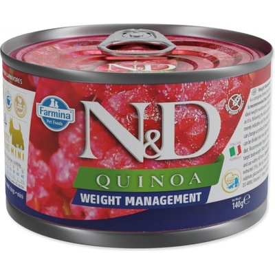 N&D dog QUINOA Weight management 140 g