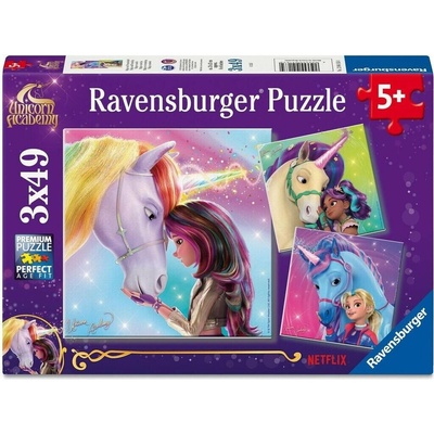 Ravensburger Jednorožčí akademie 3x49 dielov