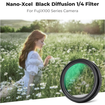 K&F CONCEPT Fujifilm Black Mist 1/4 filter, black, lens HD coating waterproof and scratch-resistant, K&F Concept