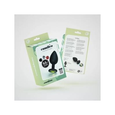 Boss of Toys Crushious Camileo Large Intimate Plug with 4 Interchangeable Jewels Black