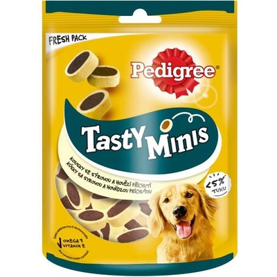Pedigree Tasty Minis kúsky syrové a hovädzie 140 g
