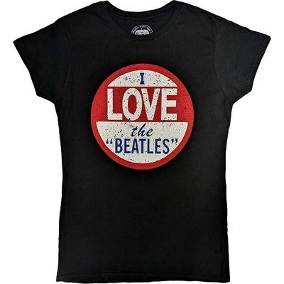 The Beatles Vintage I Love The Beatles Black M Дамски Риза (BEATTEE16LB02)