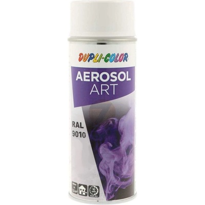 Dupli Color Aerosol ART RAL 9010 biala polomatná farba v spreji 400 ml