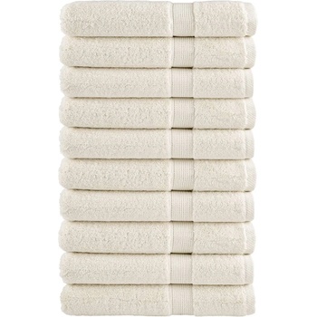Image 1 of vidaXL Премиум кърпи за сауна SOLUND 10 бр кремави 80x200 см 600 gsm (137484)