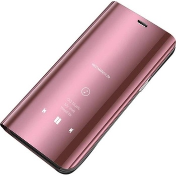 Pouzdro Beweare Clear View Samsung Galaxy S7 Edge - růžové