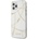 GUESS Gold Chain Case - дизайнерски кейс с висока защита за iPhone 12 Pro Max (бял)