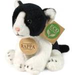 Rappa Плюшена котка черно-бяла седяща 14 см eco-friendly (251847)