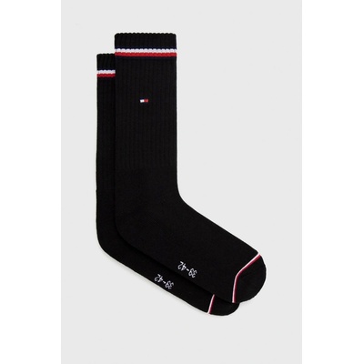 Tommy Hilfiger Set of two pairs of black men's socks Men čierna